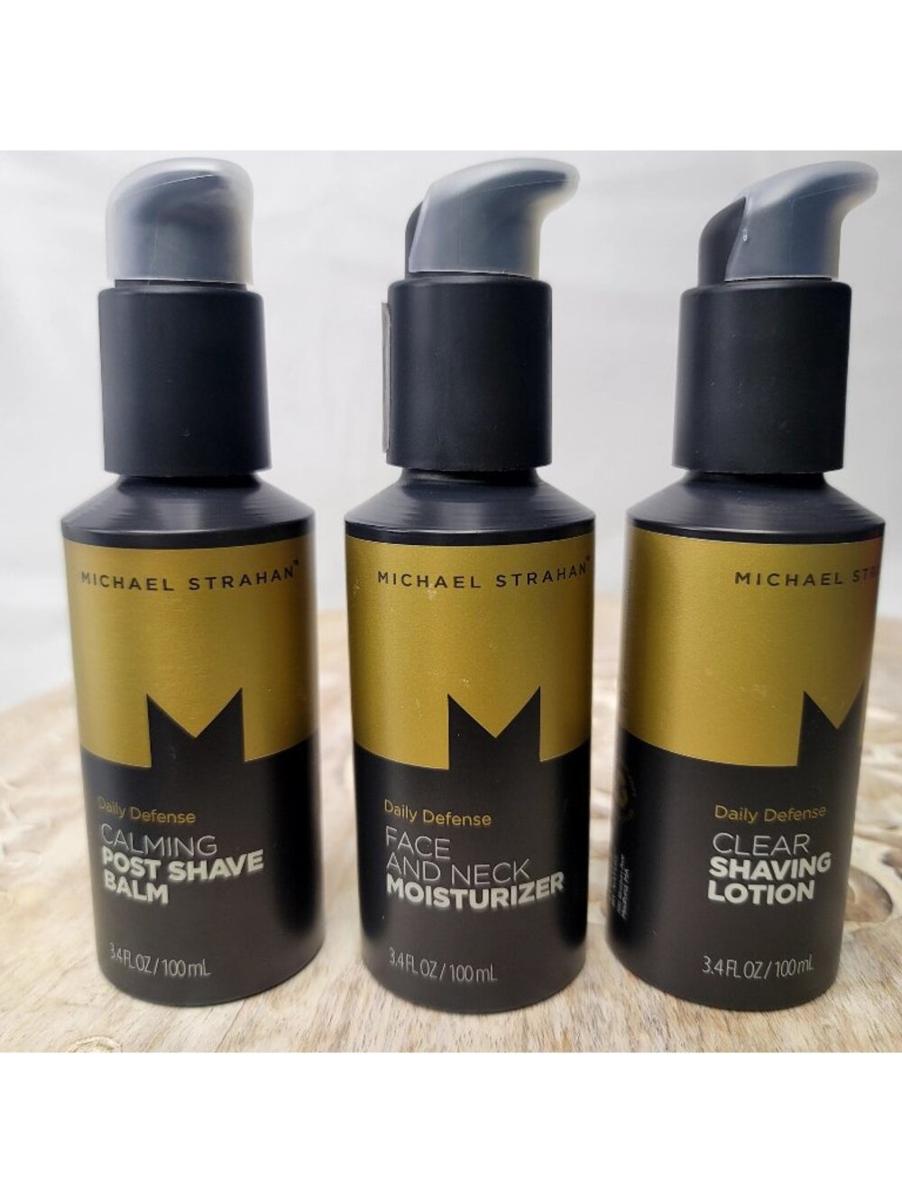 Michael Strahan Daily Defense Mens Skincare Multi Set Balm Cream Moisture NEW